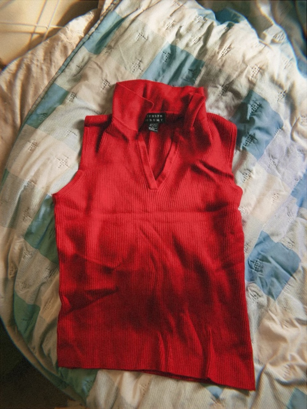 Spencer Jeremy Rouge Red Collar Blouse